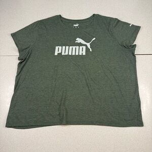 Puma Forest Green Tee with Logo
